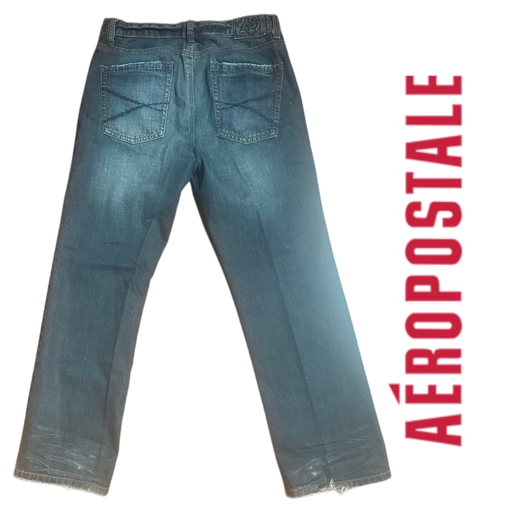 Hipster Aeropostale Men's Blue Jeans 34/30 - Picture 3 of 10